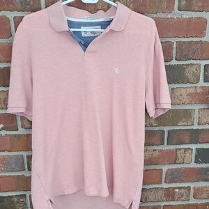 Original Penguin Men's Light Pink Polo Shirt, Size Large